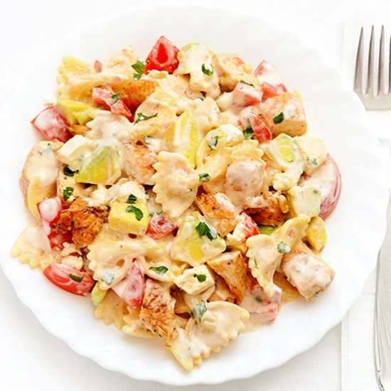 Chicken Feta Cheese Pasta Salad
