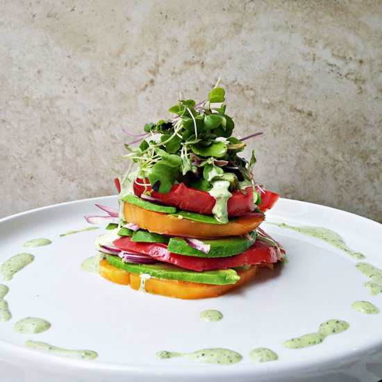 Heirloom Tomato and Avocado Salad