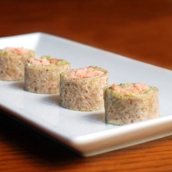 Smoked Salmon and Avocado Pinwheels