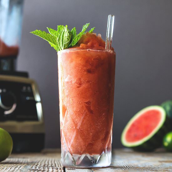 Watermelon Balsamic Cocktail Slushy
