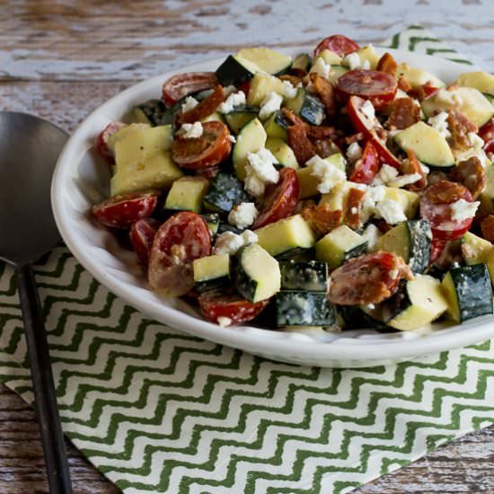 Bacon Tomato Zucchini Salad