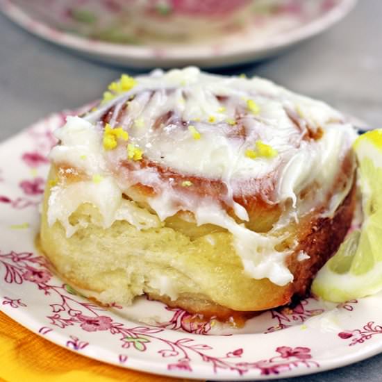 Lemon Curd Sticky Rolls