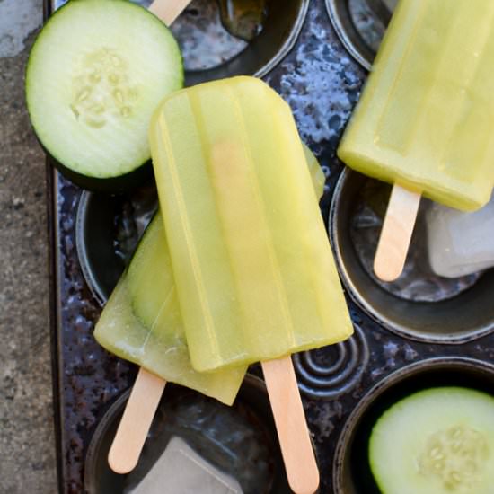 Cucumber Melon Popsicles