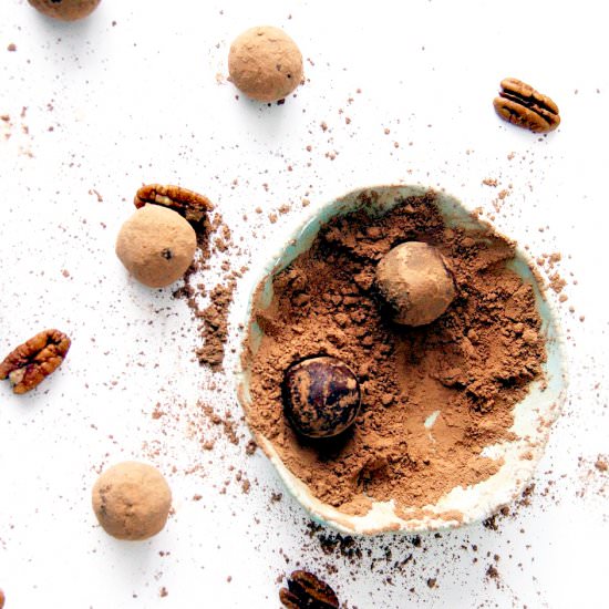 Pecan & Caramel Chocolate Truffles