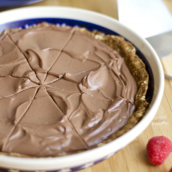 Tofu Chocolate Mousse Pie