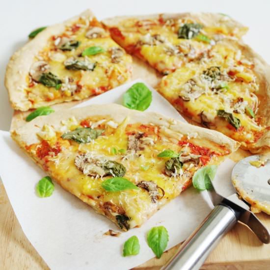 3 Cheese & Mushroom Pizza
