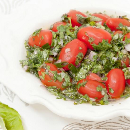 Herb Marinated Grape Tomatoes