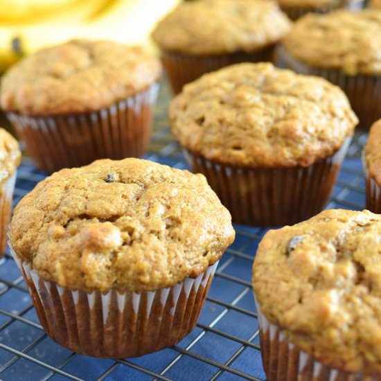 Trail Mix Banana Muffins