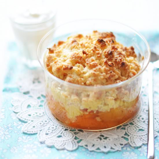 Apricot and Coconut Summer Crumble