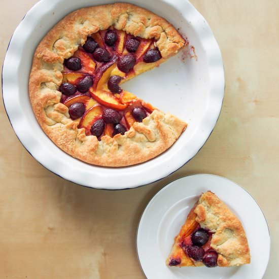 Nectarine & Cherry Galette