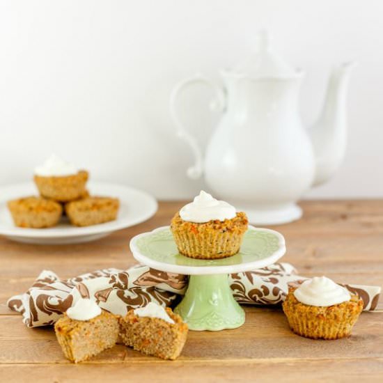 Carrot Cake Zucchini Muffins