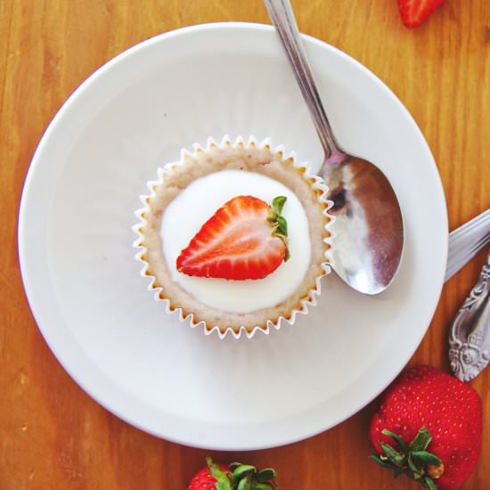 Mini Strawberry Cheesecakes
