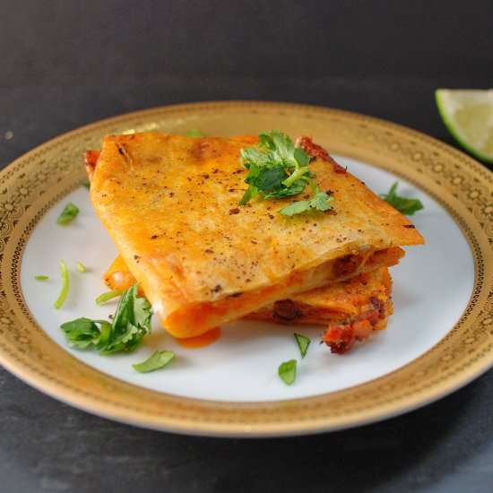 Spicy Chorizo Quesadilla