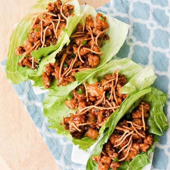 Chinese Chicken Lettuce Wraps