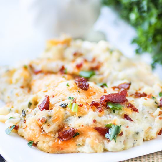 Cheesy Mashed Potato Casserole