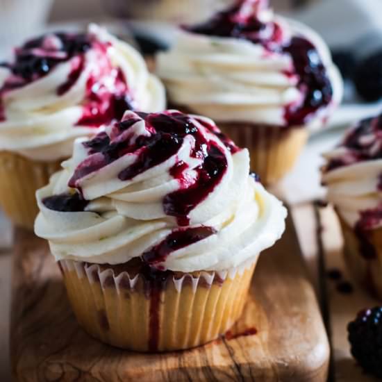 Blackberry Lime Cupcakes