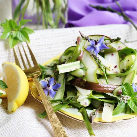Asparagus and Asiago Ribbon Salad