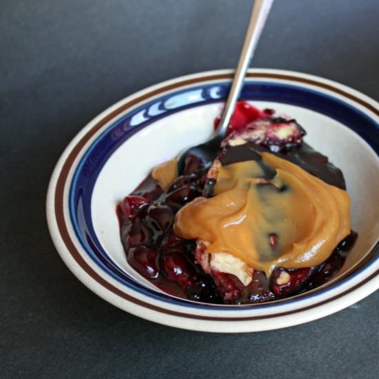 Cherry Berry Peanut Butter Crisp
