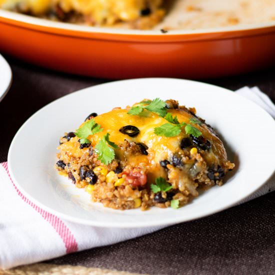 Quinoa Enchilada Casserole