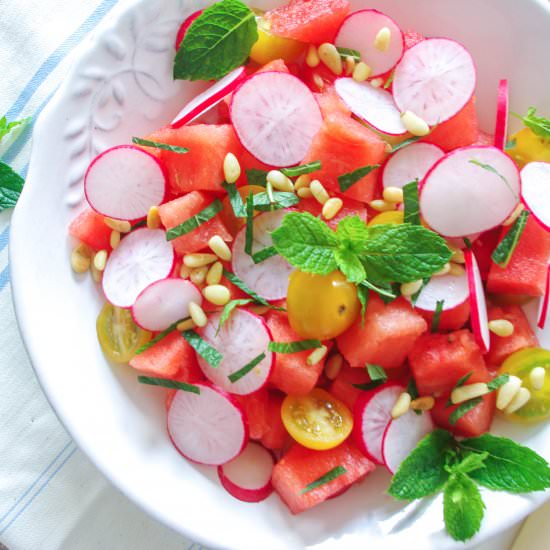 Watermelon and Radish Salad