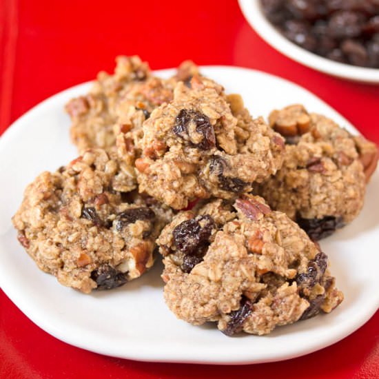 Cherry, Oat & Pecan Cookies