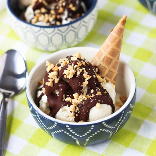 Drumstick Ice Cream Sundae