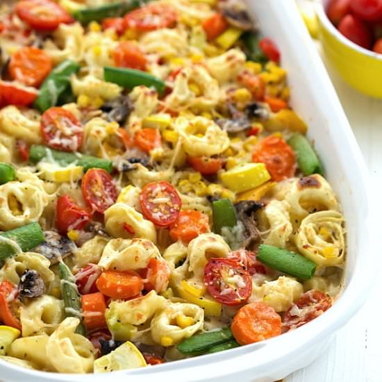 Tortellini Veggie Bake