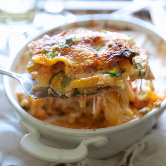 Easy Burrata & Squash Lasagna