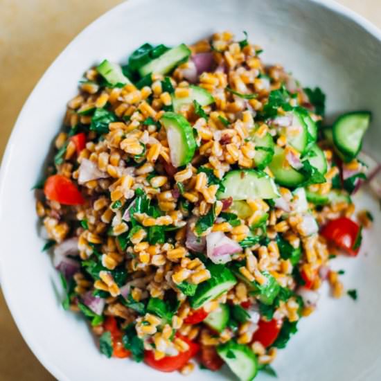Greek Farro Salad