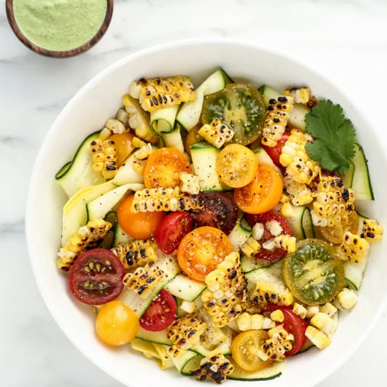 Summer Squash Ribbon Salad