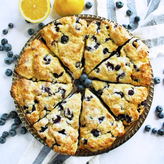 Lemon Blueberry Ricotta Scones