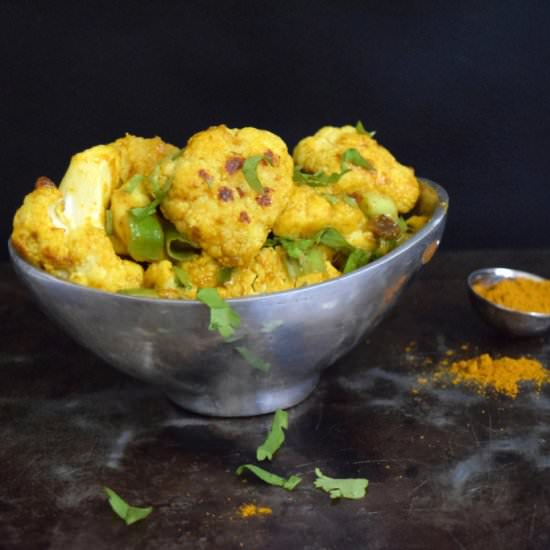 Roasted Curry Cauliflower Salad