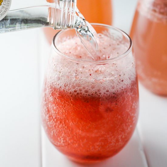 Homemade Strawberry Soda