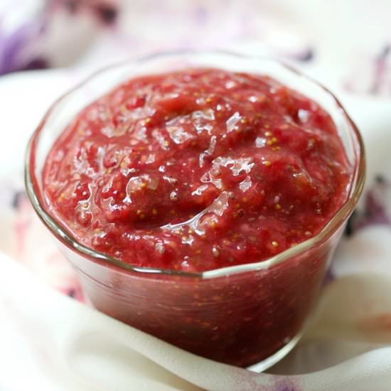 Raw Raspberry Fig Chia Jam