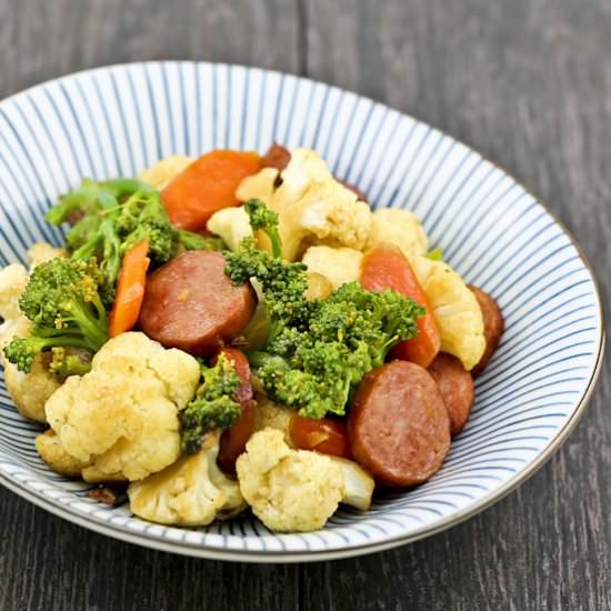 Broccoli Sausage Stir Fry
