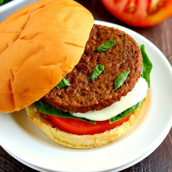 Caprese Veggie Burgers