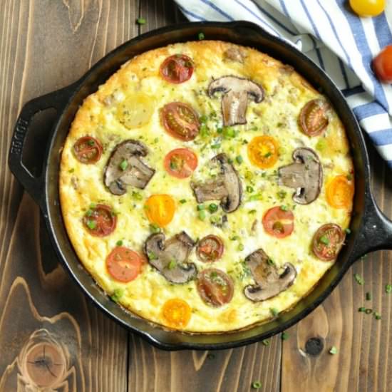 Sausage White Cheddar Frittata