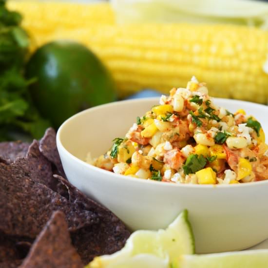 Creamy + Spicy Corn Dip