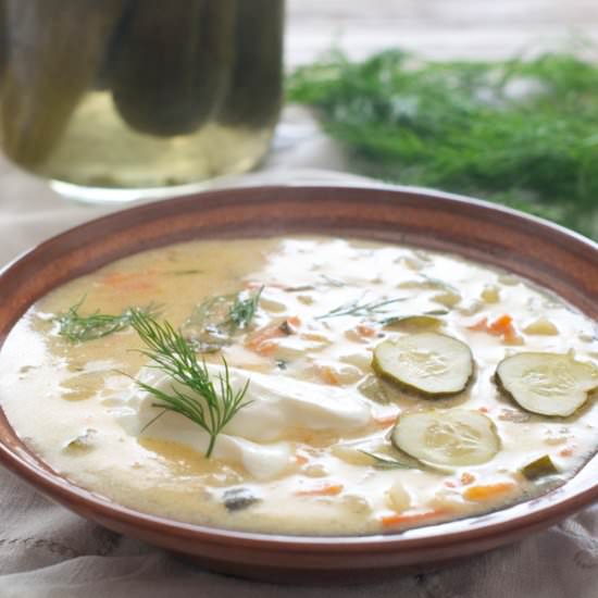 Quick Dill Pickle Soup