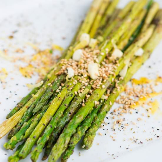 Zesty Charred Asparagus