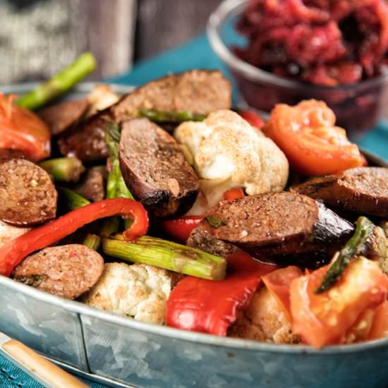 Sausage With Grilled Vegetables