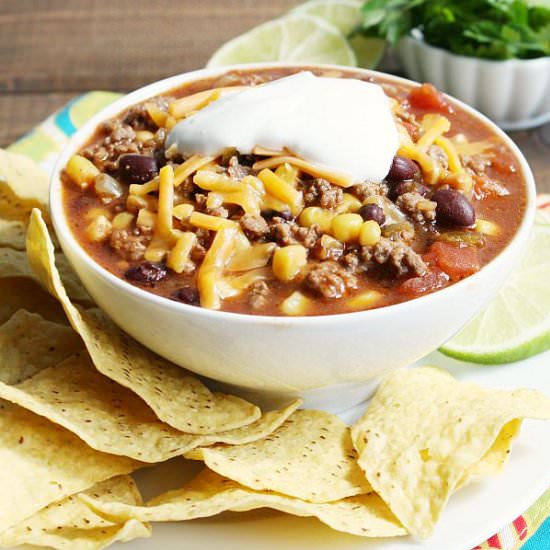 Slow Cooker Taco Soup
