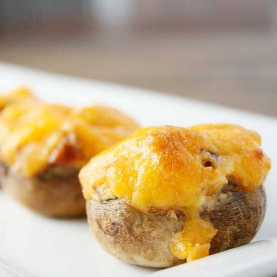 Chorizo and Cheese Stuffed Mushroom