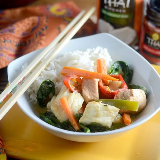 Red Thai Curry Fish