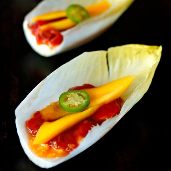 Spicy Tomato-Mango & Goat Cheese