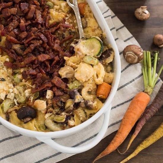 Mac & Cheese with Candied Bacon