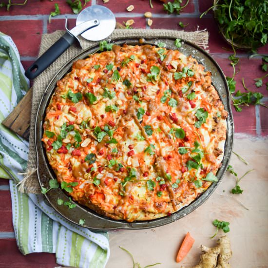 Thai Peanut Chicken Pizza