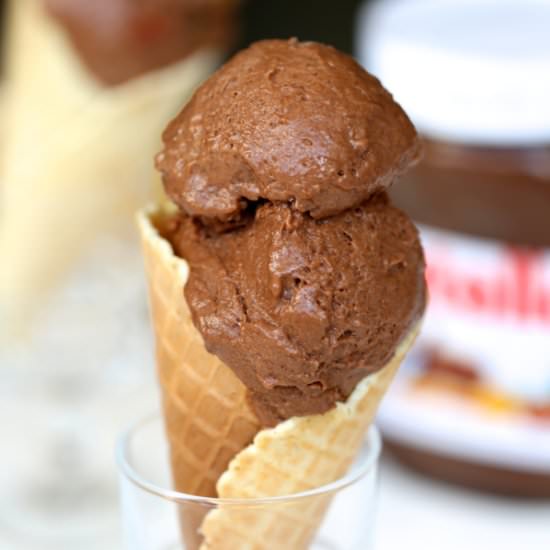 Nutella Banana Ice Cream