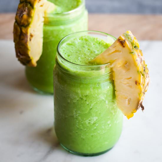 Green Piña Colada Smoothie