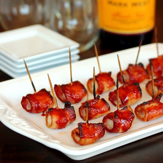 BBQ Bacon Wrapped Water Chestnuts